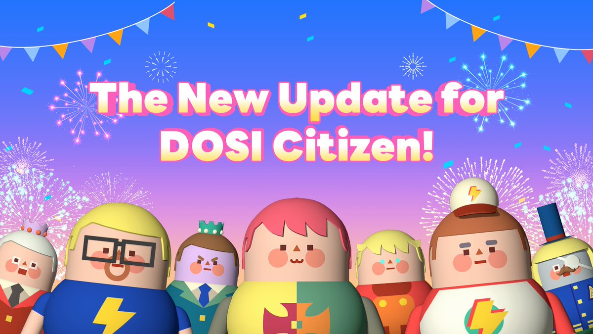 DOSI_official's tweet photo. 📢 DOSI Citizen Update Re-announcement!

DOSI Citizen's new update is coming today!
There are updates of balance patch and level-up pass!

✅ Attendance-check DON 
✅ DOSI Adventure participation limit and cost
☑️"Level-Up Pass"

Find more 👇
https://t.co/YQ1pV1N4VO https://t.co/y88E3MOgbY