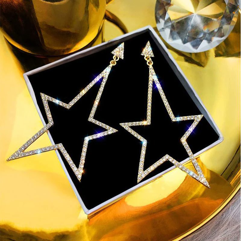 Crystal Rhinestone Hollow Five-pointed Star Hanging Earrings
Buy Now >>> tinyurl.com/2xayhwej
#earrings #hangingearrings #earringstyle