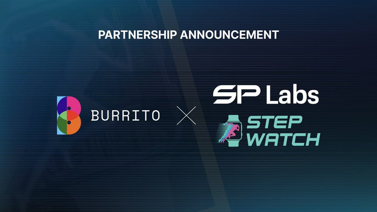 🤝Partnership Announcement

BurritoWallet X SP Labs @stepwatchglobal 
 
✅무료로 제공하는 NFT
✅ $SWP 토큰 채굴 & 부리또에서 관리
✅갖고만 있어도 이득🤩

건강한 웹3 여행을 기원하며 다음주 월요일부터 진행될 '콜라보 이벤트 시리즈' 기대해주세요 🤩

#BurritoM2E #M2E #Web3 #Blockchain