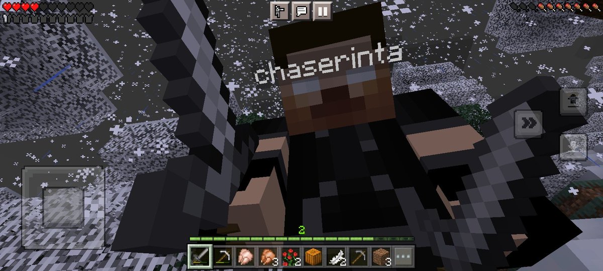 él crafteando cosas para sobrevivir, yo juntando flores.