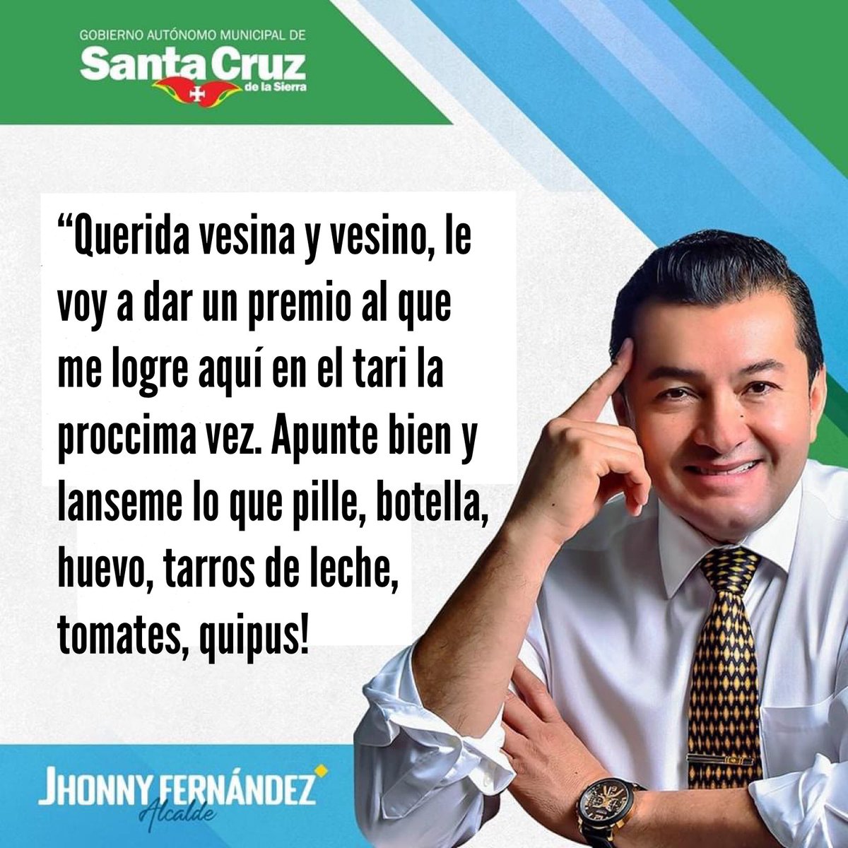 aztral_tweets's tweet photo. GRAN CAMPAÑA GRAN!!!
ACHÚNTELE AL TONGO Y GANE!!!
#TireAlTongo
#FueraTongo #pasamelabotella @JFalcalde @JhonnyTuAmigo https://t.co/8pbPTjrnRJ