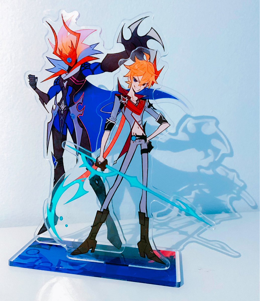 タルタリア(原神) 「New charms and standee have finally arri」|Ropi @ con crunchのイラスト