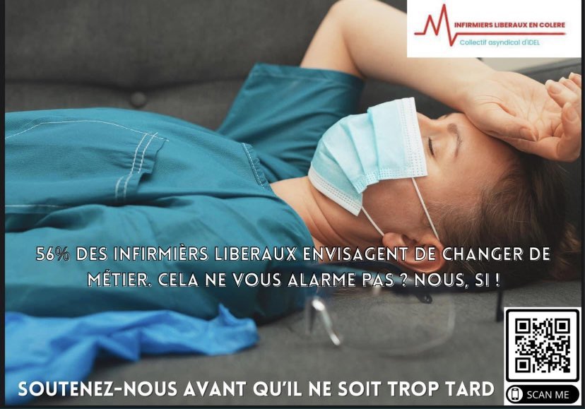 Durant la crise sanitaire, vous nous avez demandé d aller aider les EHPAD les hôpitaux les labos. Bizarre nous existions 
Et maintenant!!! Plus personne pour nous écouter!!🙄 #infirmiersliberauxencolere #infirmierslibérauxméprisés 
<a href="/Idelencolere/">Infirmiers Libéraux en Colère</a> <a href="/FrcsBraun/">François Braun</a> <a href="/Elisabeth_Borne/">Élisabeth BORNE</a> <a href="/CPAM/">CPAM</a>
