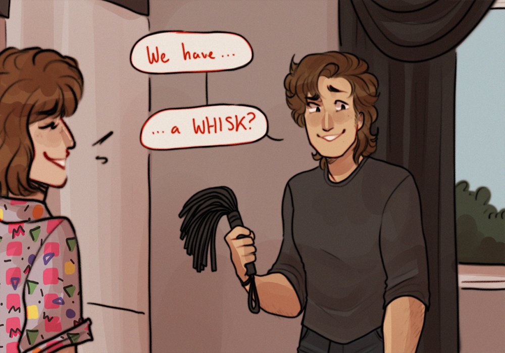 lazyjunebug's tweet photo. redrawing all of unus annus with steve and robin is something i'm willing to do
#strangerthings https://t.co/sfplrrjkWc