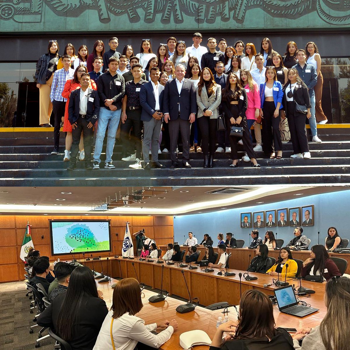 CQuintanaMtz's tweet photo. Hoy con gusto recibí a los Alumnos de la carrera de Mercadotecnia de la Facultad de Contabilidad y Ciencias Administrativas de la Universidad Michoacana de San Nicolás de Hidalgo. Sean bienvenidos a la Cámara de Diputados.

#CarlosQuintana #diputadofederaldistrito10 https://t.co/kXL942p6jf
