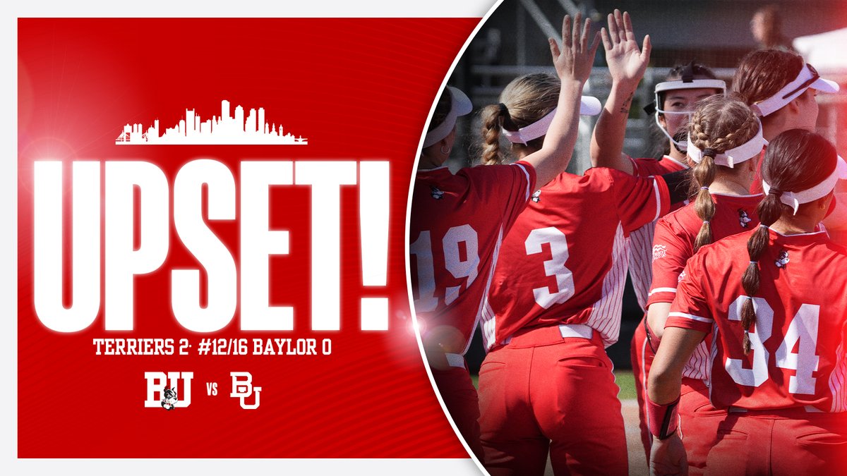 RT @TerrierSoftball: Freshman Kasey Ricard with a pitching performance for the ages. 🔟 strikeouts in a complete-game shutout over No. 12 Baylor‼️ 🐾🔥🥎

#ProudToBU #DawgsEat #NCAASoftball