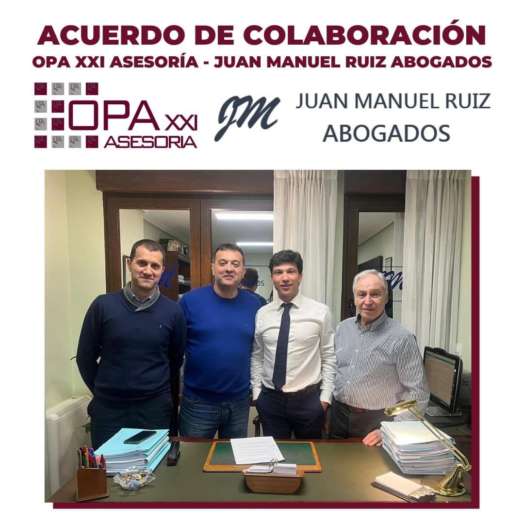 Acuerdo colaboración #opaxxi y #jmruizabogados !
Escríbenos a gestoria@jmruizabogados.com