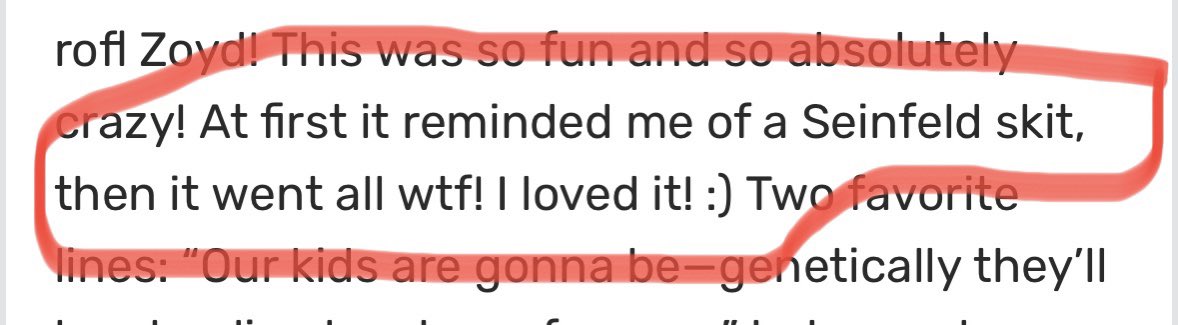 storiesbymoss's tweet photo. Hands down my favorite description of my writing I’ve heard so far… https://t.co/Oh1xpSV3Mq