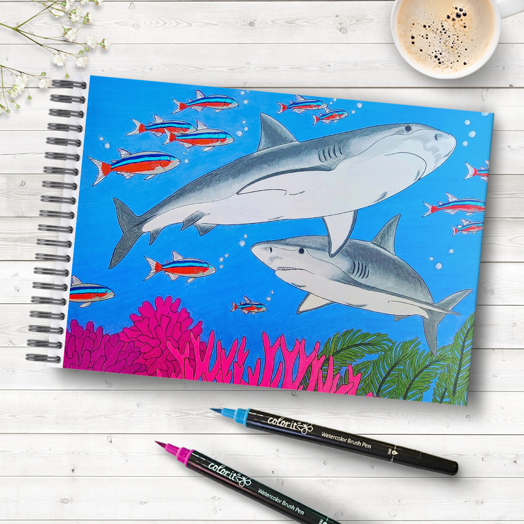 coloritcom's tweet photo. Life is like a fish; you never what you're going to catch β just make sure it's not a Great White or an Orca π
Color the beauty of the ocean with our new release: Underwater Wonders πͺΈ
π https://t.co/QRQyZ1bZM0
ποΈ Colorist: Veronica J. Rorrer-Miller
#freeyourcreativity https://t.co/e2YXsVEtyo