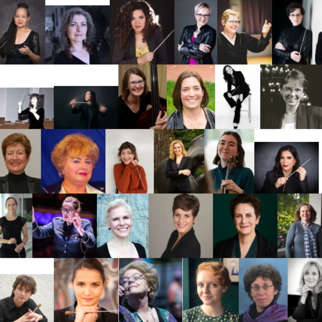 conguild's tweet photo. INTERNATIONAL CONDUCTORS GUILD WOMEN CONDUCTORS
INTERNATIONAL WOMENS DAY 2023 

These are REAL women conductors! All members of the International Conductors Guild!
We are so proud of every one of you! Happy International Women's Day - and All Days! https://t.co/DpKpsvvNBy
