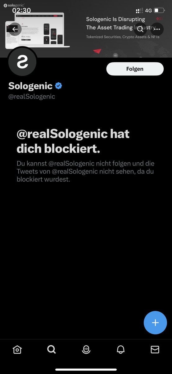 Falko113's tweet photo. @TomMartinFrank1 no project I know behaves like @Solo... CEO blocked me because I told the truth!! IT'S A SCAM! And the whole team is lining their pockets with your money!! Every little pump is immediately extinguished... why do you think?! https://t.co/Ydu7LXvGzY