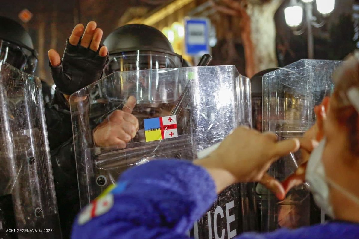 This is Georgia and Georgians ❤️🇬🇪🇺🇦 loving their country and supporting Ukraine’s fight against Russian inversion 💕