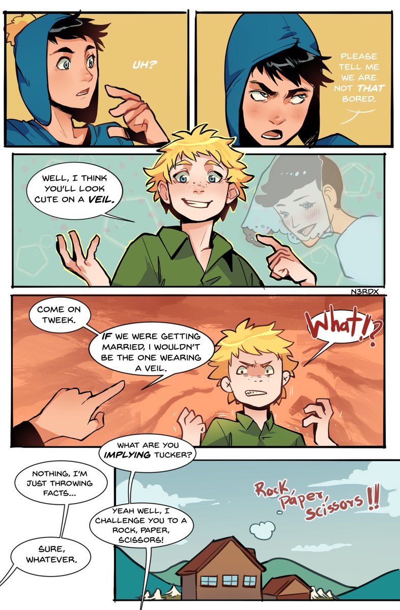 Creek comic I did for the @BookOfLoveCreek fanzine some time ago 💕🫣 #Southpark
1/2