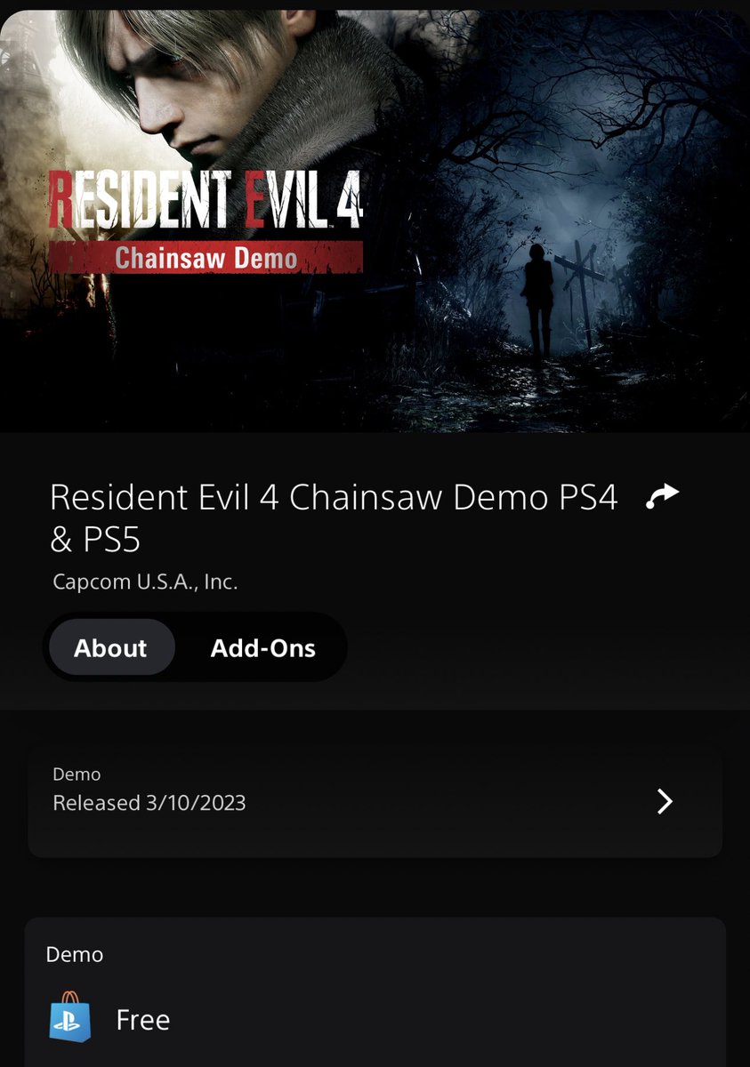 CODEX on Twitter "RT RinoTheBouncer ResidentEvil 4 Chainsaw Demo is