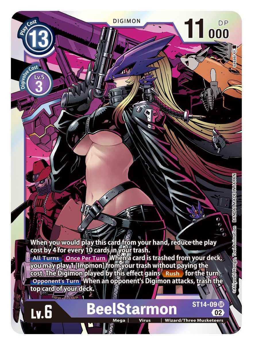 ADVANCED DECK SET BEELZEMON [ST14] Card Reveals] Hello Digimon Tamers! Next  we're revealing ST14-08 Beelzemon and ST14-09 BeelStarmon! ADVANCED DECK  SET BEELZEMON [ST14] in stores March! https://t.co/HeKtX3ydlY # DigimonCardGame #DigimonTCG #Digimon
