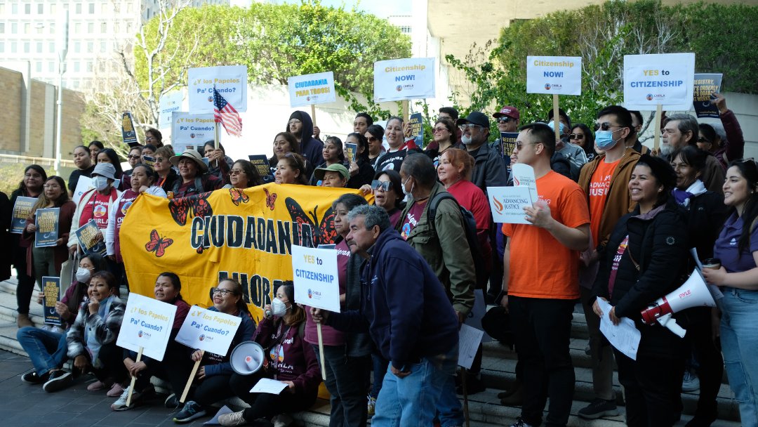 ajsocal_'s tweet image. Congress, NOW is the time to secure a #pathtocitizenship for over 8 million ppl. The Registry Bill was re-introduced in Congress and we came out to DTLA to support!