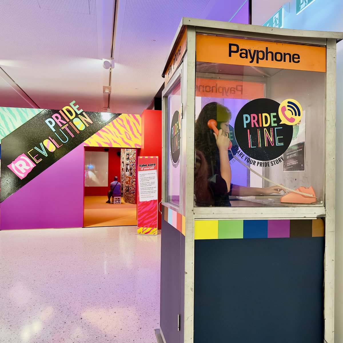 statelibrarynsw's tweet photo. ☎️ When was the last time you made a call from a phone booth? #FindAPayPhoneBoothDay

Head to our #PrideRevolution exhibition to find a retro Pride Line phone booth. You can also call #PrideLine from your own phone anytime on 02 9273 1212

Learn more: https://t.co/WD8KN5VSJJ https://t.co/wDrmM7RmY1