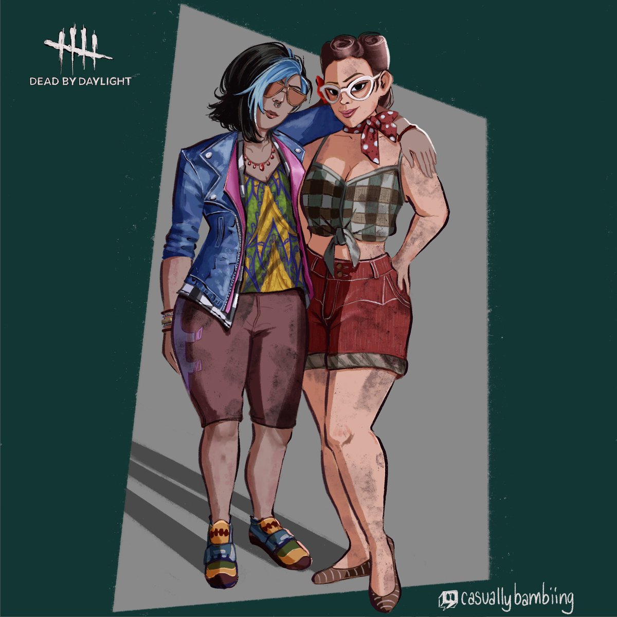 CasuallyBambing's tweet photo. #deadbydaylightfanart #DeadbyDaylight #janeromero #haddiekaur https://t.co/AsWllWVD75