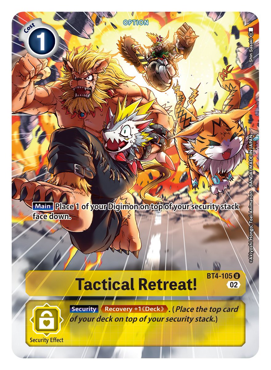 ADVANCED DECK SET BEELZEMON [ST14] Special Reprint Card Reveals] Hello  Digimon Tamers! Next up, we'll reveal the alternative art BT4-105 Tactical  Retreat! ADVANCED DECK SET BEELZEMON [ST14] in stores March!  https://t.co/HeKtX3ydlY #DigimonCardGame #