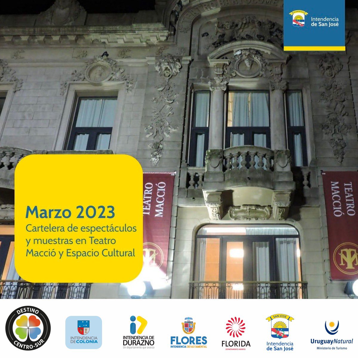 El #DestinoCentroSur, #Colonia, #Durazno, #Flores, #Florida y #SanJosé, te invitan a disfrutar de la agenda sociocultural y turística en #SanJosé 

➕ ℹ en:
sanjose.gub.uy/2023-02-27cart… 

#IntendenciadeSanJosé
#VivíSanJosé
#TurismoSanJoséUy 
<a href="/regioncentrosur/">DestinoCentroSur</a> <a href="/Uruguay_Natural/">Uruguay Natural</a> 🇺🇾