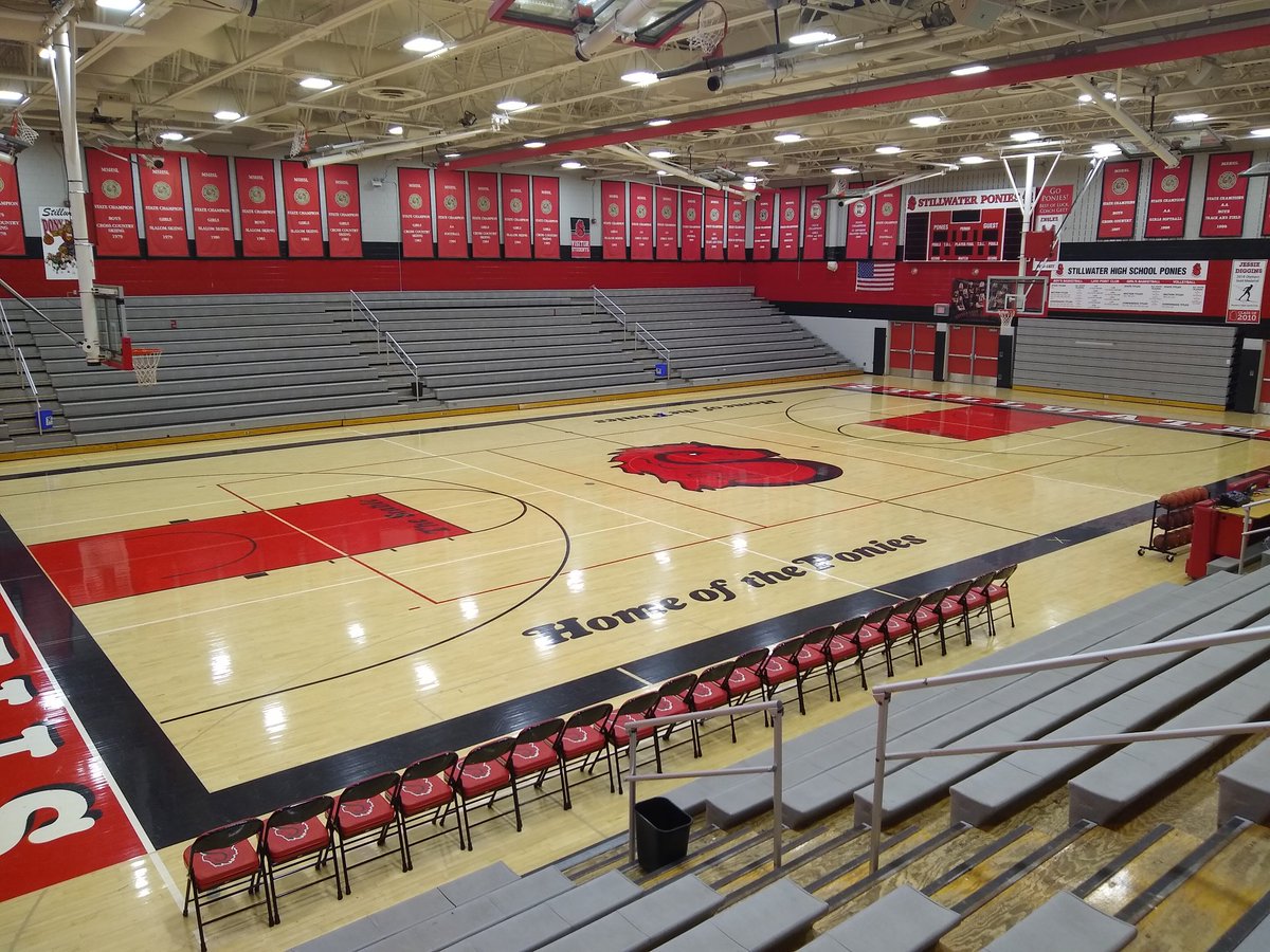 TheMikePeden's tweet photo. Got here early enough to grab an #emptygympic, but it won't stay that way for long. @TGEagleGBB and @HMPioneers will meet at The Stable in the section 4AAA girls basketball final live at 7:00 on @NSPNminnesota! @breeds50 and I will join you on the mic! #mshsl https://t.co/rgnlmRgcZJ
