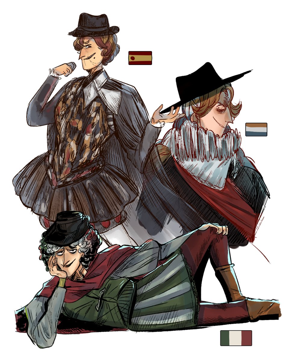 cookiecrusher45's tweet photo. A bunch of Europeans from last year 

#countryhumans #countryhumansromania #countryhumanspain (That Spain design is pretty outdated lol) #countryhumansdutchempire #countryhumansitaly #countryhumansmoldova https://t.co/jTB9y3DI3v