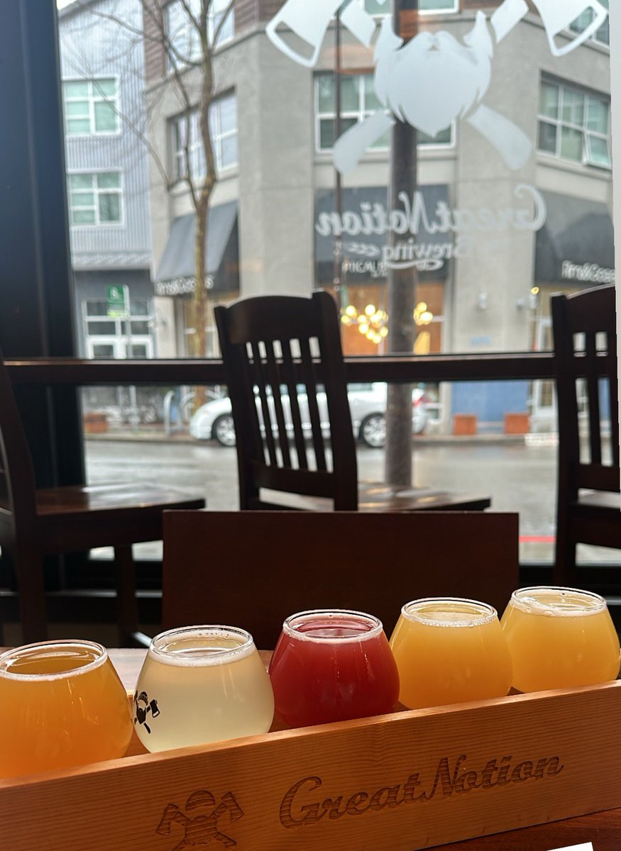 nothing says “i don’t have a corporate job” like chasing the yarn store with a beer flight at 3 PM on a thursday 🤪