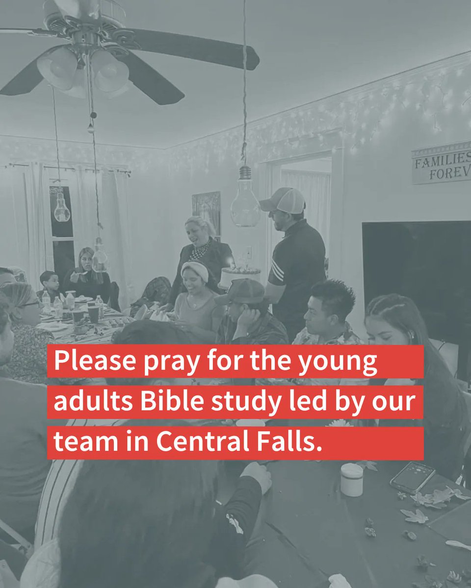 Please pray for the young adults Bible study led by our team in Central Falls. 

#urbanchurchplanting
#urbannewengland
#churchplanting
#20schemes
#acts29
#urbanpoverty