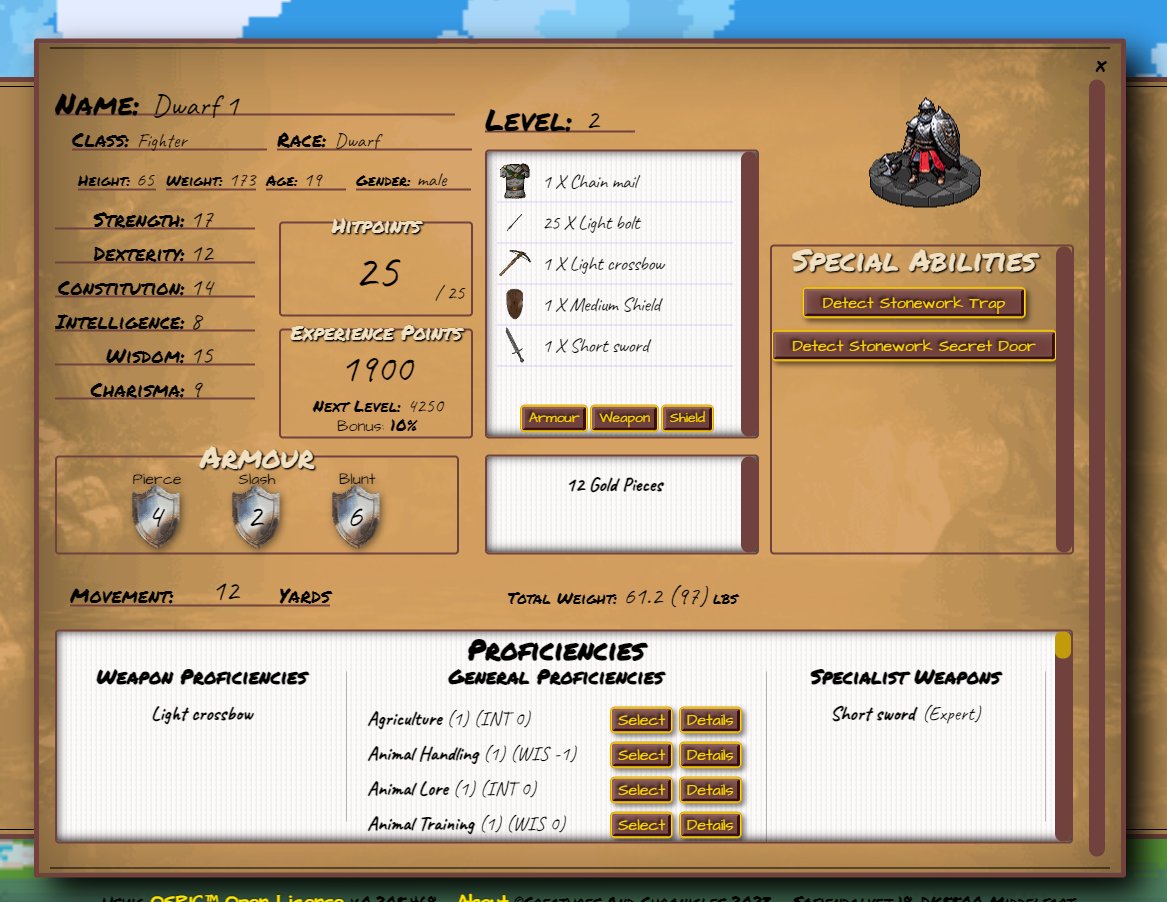 CreaturesChrons's tweet photo. Customizing general proficiencies is now possible with version 0.205.469. Be careful! Can't be undone!
#proficiencies #graphics #aiart #rpg #gamedev #indiedev #indiegame #rpggames #kickstarter #crowdfunding #rpgs #dnd #gaming #retroclone #basicfantasy #nostalgia #turnbased https://t.co/RL7YGxaf4A