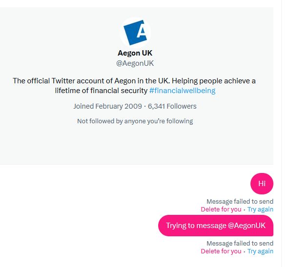 danielptoro's tweet photo. @AegonUK Not a change Andrew, don't know why. It simply won't let me. Can you try to send me a message to see if it works please? https://t.co/x1Q2Ymvjrf
