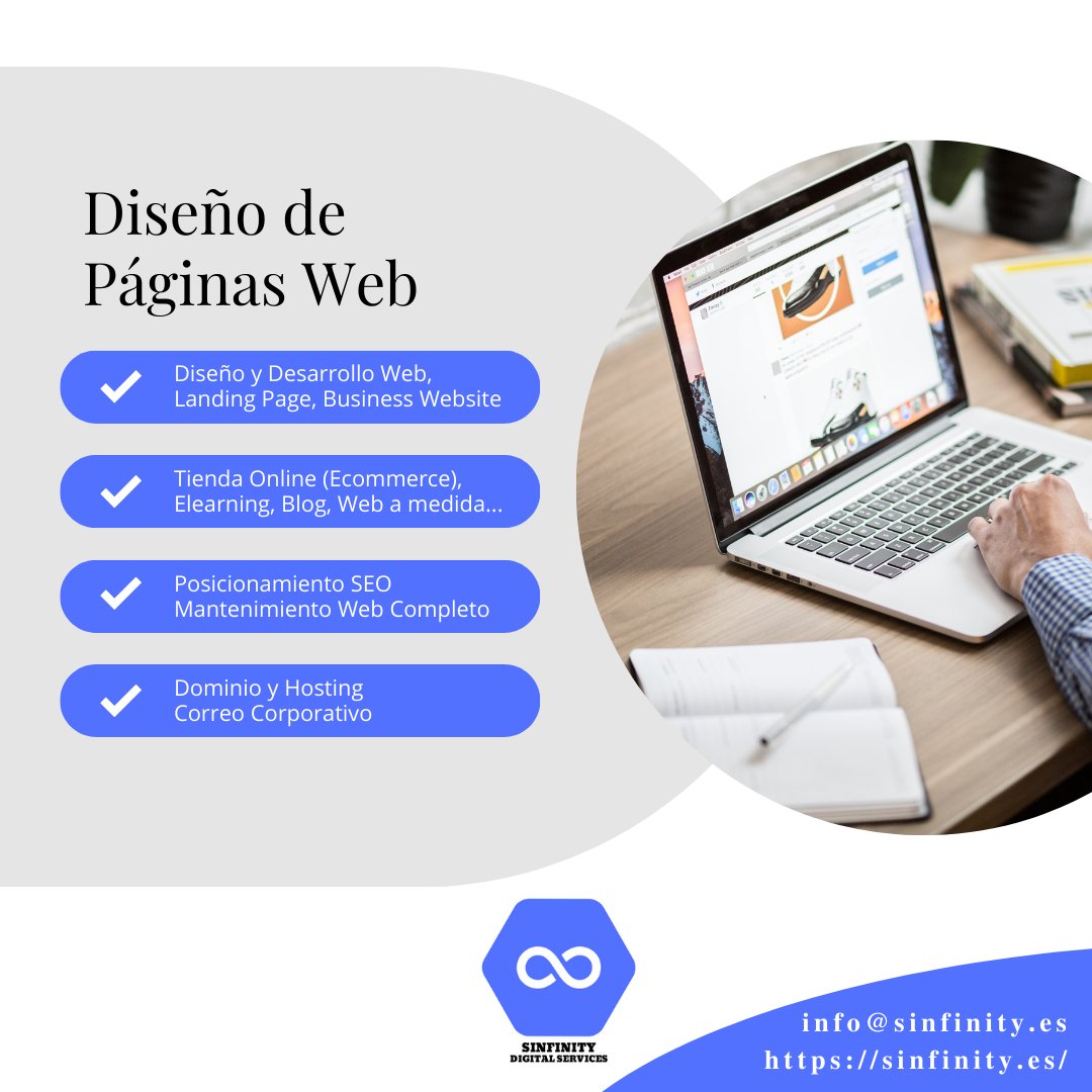 SinfinityDS's tweet photo. Diseño y Mantenimiento de Páginas Web
Designing and Maintaining Websites
Contacta con nosotros ¡Estamos para ayudarte!
📧 info@sinfinity.es
🌐 https://t.co/vtzRs85OlD
📍 Calle Gobelas, 17 28023 - Madrid
--
#Sinfinity #SinfinityDigitalSolutions #DiseñoDigital #MantenimientoWeb https://t.co/PpVjQ8S9Lj
