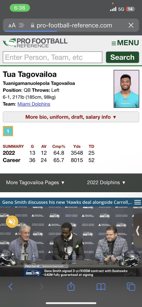 NFLcapo's tweet photo. @bigbadsmokinj @Marcel_LJ better question is why do people think rodgers is on tua's level? tua put up the same numbers in 4 less games and was a top 10 qb last year 😂 https://t.co/cQLqv3D9DT