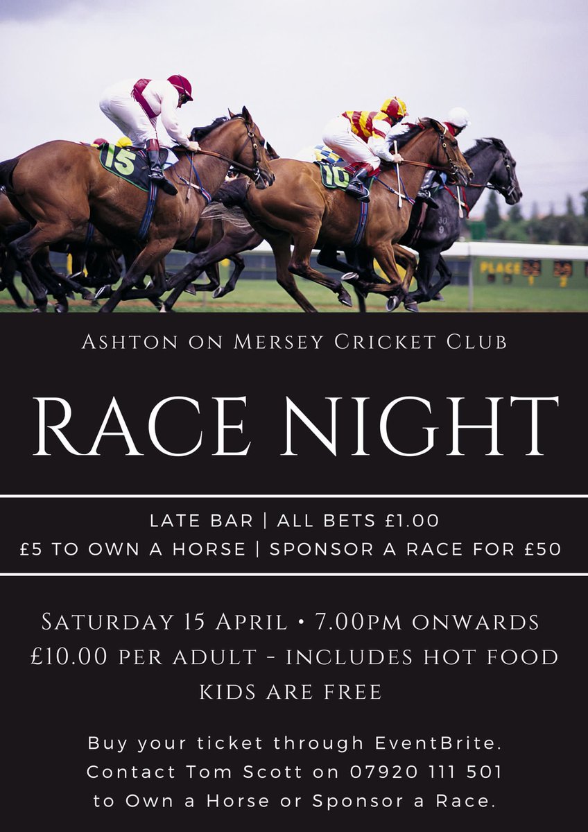 Kicking off the social season down at the Beets with our Race Night 🐎

Please see the below link to get your tickets. Be quick as they’ll race away quickly!!

eventbrite.com/e/568457009217