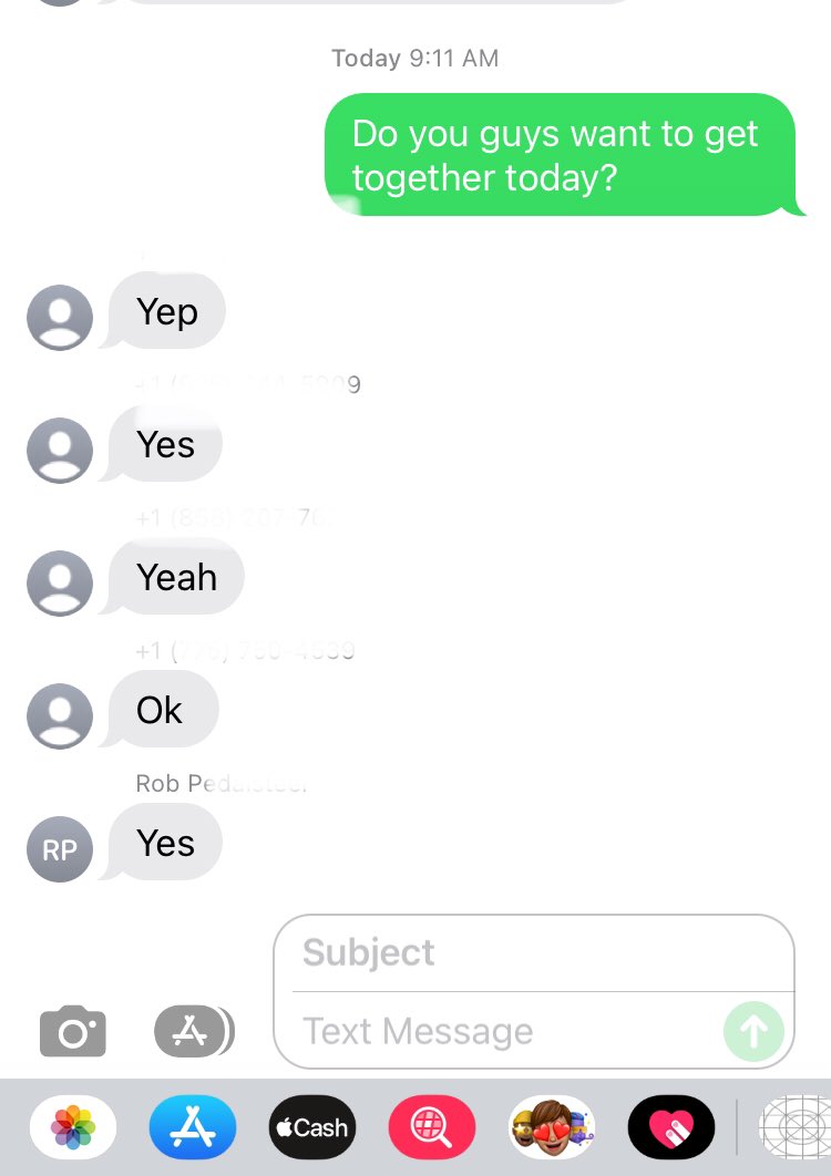 Group chat with the boys