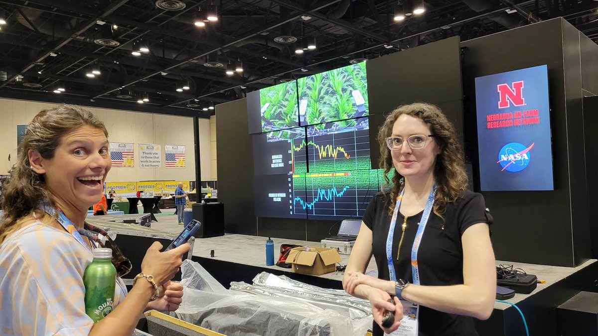 It was awesome to present at the <a href="/NASAEarth/">NASA Earth</a> @NASAExhibit at <a href="/ComClassic/">Commodity Classic</a>! Thanks for the invitation &amp; big thank you to the farmers &amp; students who allowed me to share the stories of their <a href="/OnFarmResearch/">NE On-Farm Research</a> projects working with remote sensing &amp; #digitalag. #Classic23 <a href="/tayloranne7170/">Taylor Cross</a>