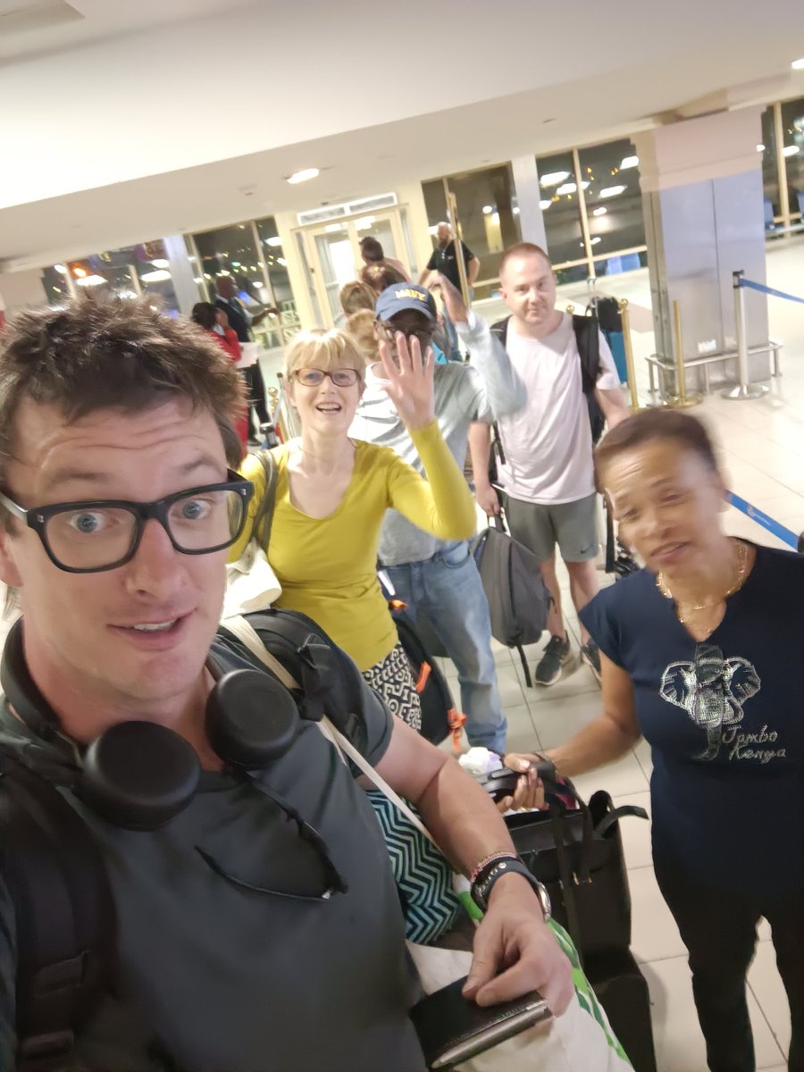 duncan_m's tweet photo. .@airfrance @lemondefr Just some of the 60+ passengers inc 5 families with young children stranded at Nairobi airport heading to Paris for a second night due to 'technical issues' with plane https://t.co/WVH51LsB4m