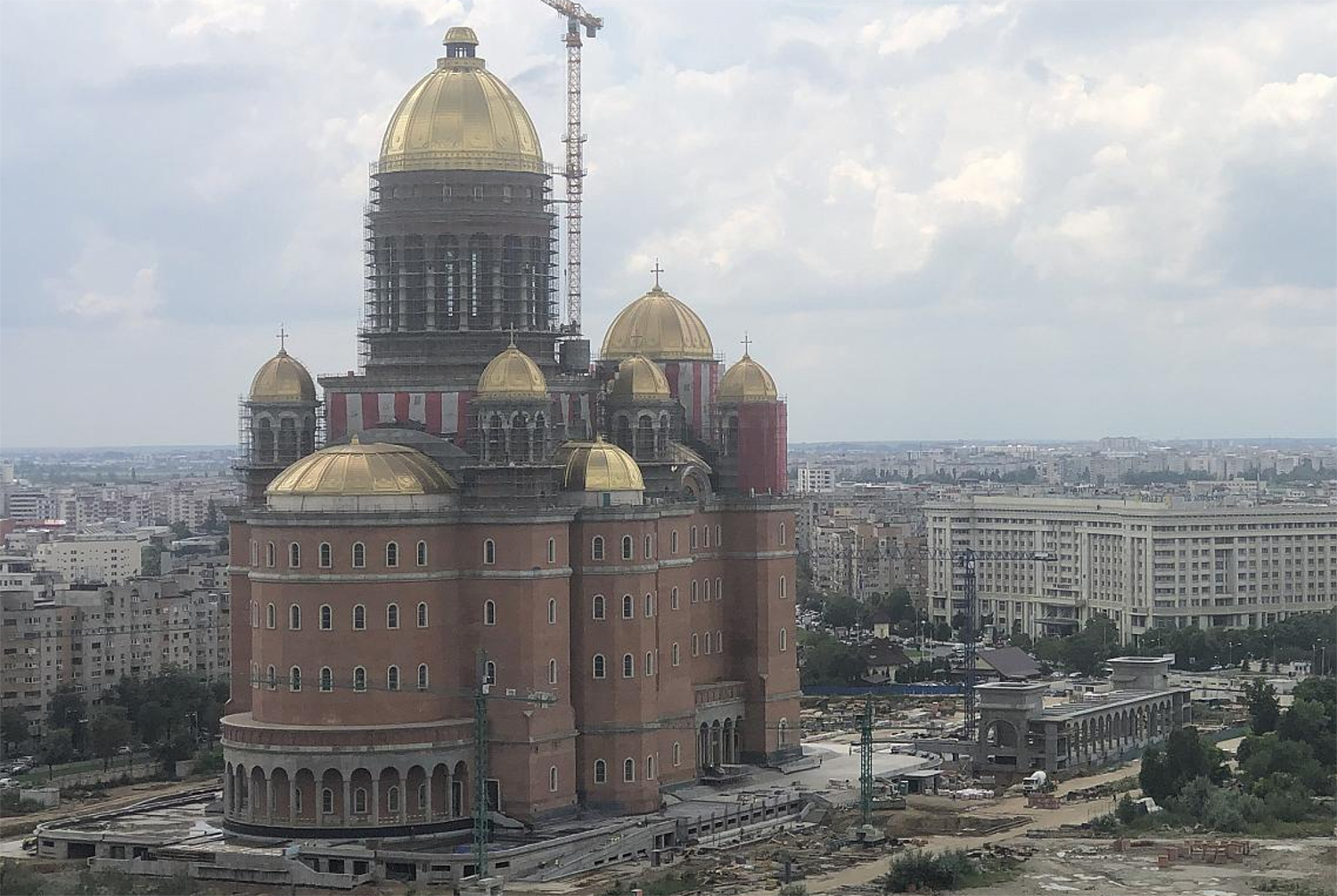 Or, still ongoing, is the People's Salvation Cathedral in Bucharest, Romania.

Its genesis, like Sai
