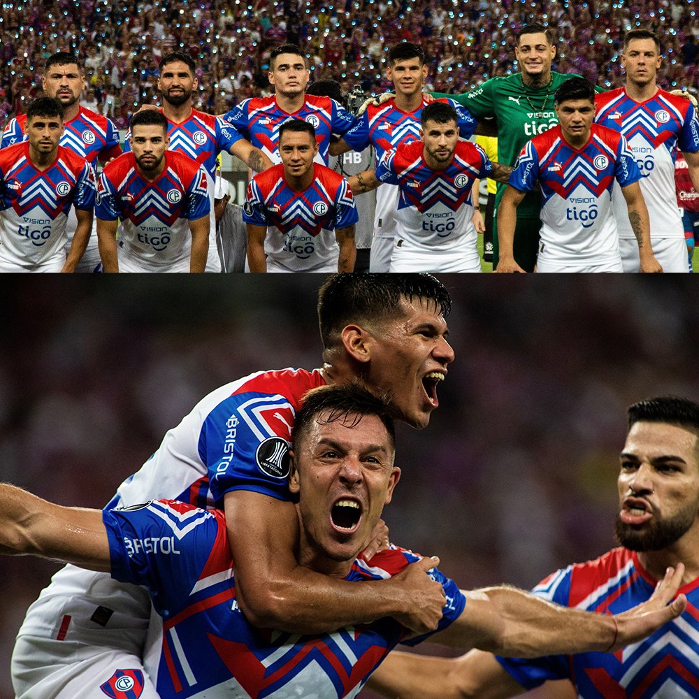 diariocerrista's tweet photo. ¡FINAAAAAL!

¡GANÓ CERRO PORTEÑOOOO!

Con gol de Diego Churín (34') y con uno menos desde los 60 minutos, el ciclón se impuso por la mínima en el estadio Castelão. Partidazo del equipo de Facundo Sava con un rival complicadísimo.

Fortaleza 0-1 Cerro Porteño

🏆 #CopaLibertadores https://t.co/B0LEfYRRZe