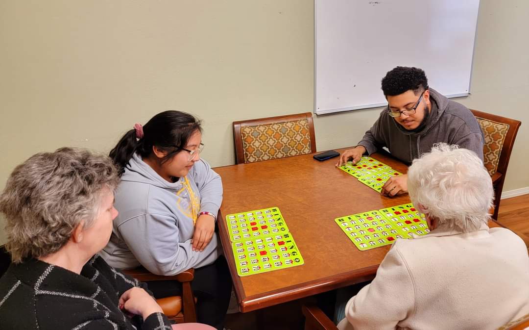 SWOSUHALO's tweet image. Today, we visited Brookdale Senior Living Center and played bingo with some of the residents there. We enjoyed it as much as they did! They were all so sweet. 🥰