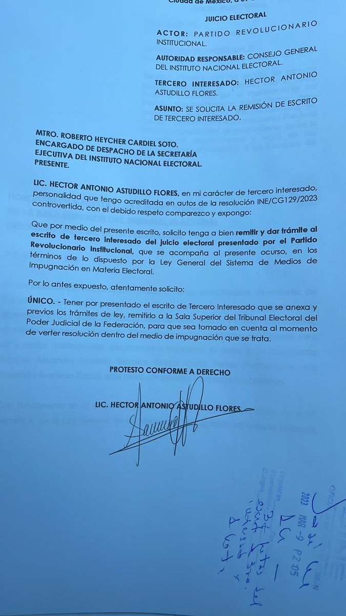 HectorAstudillo's tweet photo. El 27 de feb el INE determinó improcedentes las reformas estatutarias del PRI. Comparecí para que el TRIFE ratifique que las reformas sean finalmente ilegales. Alejandro Moreno, Alito, abusó y debe irse del PRI Nacional. Nunca más engaños a la militancia, ni partido de cúpulas. https://t.co/EXS569m9q1