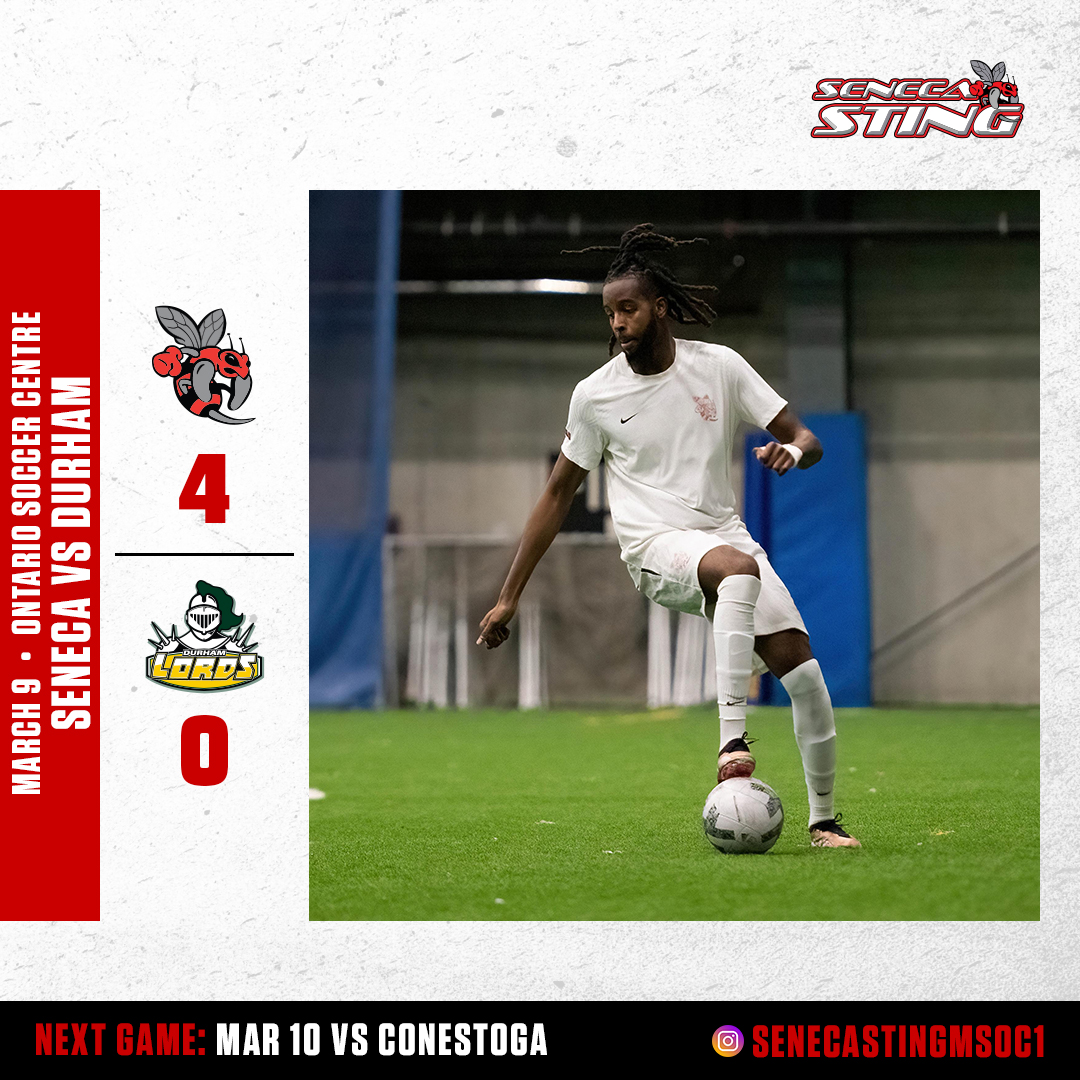 Seneca Sting (@senecasting) on Twitter photo MISOC | The #Sting finished 2-1-0 in round robin play at the #OCAA and will play in the semi-final tomorrow at 11 AM.
#BringtheSting @SenecaCollege <a href="/SenecaSSF/">Student Federation</a> <a href="/SenecaAlumni/">Seneca Alumni</a> MISOC | The #Sting finished 2-1-0 in round robin play at the #OCAA and will play in the semi-final tomorrow at 11 AM.
#BringtheSting @SenecaCollege <a href="/SenecaSSF/">Student Federation</a> <a href="/SenecaAlumni/">Seneca Alumni</a>