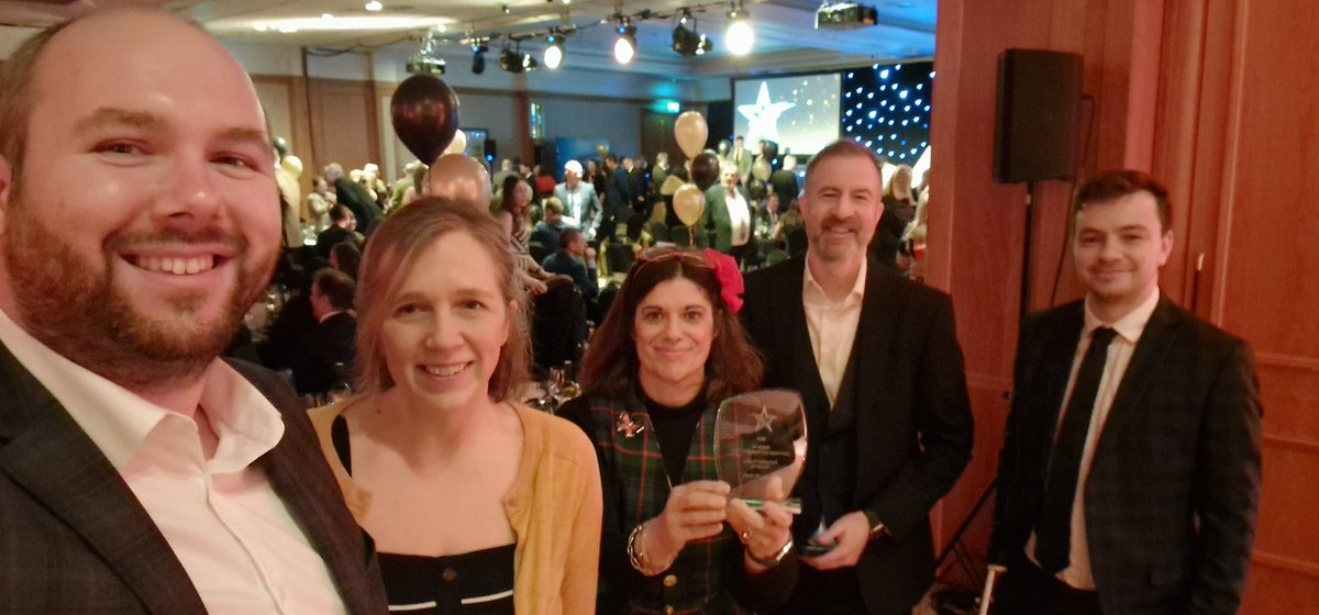 ForthRiversT's tweet photo. Great evening @LantraScotland #ALBAS23 awards. Thank you @nature_scot for inviting us along to celebrate the Working With Rivers programme which was a runner up in our category.  A great initiative for getting individuals into the river conservation sector. https://t.co/pduV1Xjhgv