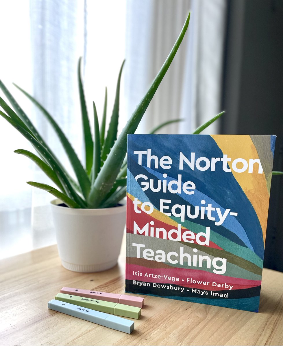 I just received my copy of The Norton Guide to Equity-Minded Teaching by @IsisArtzeVega, @Flowerdarby, @BMDewsbury, & @lrningsanctuary! I can’t wait to dive in! 

#HigherEd #FacDev #Equity #InclusiveTeaching