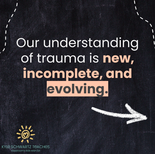 hikyleschwartz's tweet photo. When we are talking about helping all students, we have to talk about #trauma https://t.co/JiLlgVjqv1