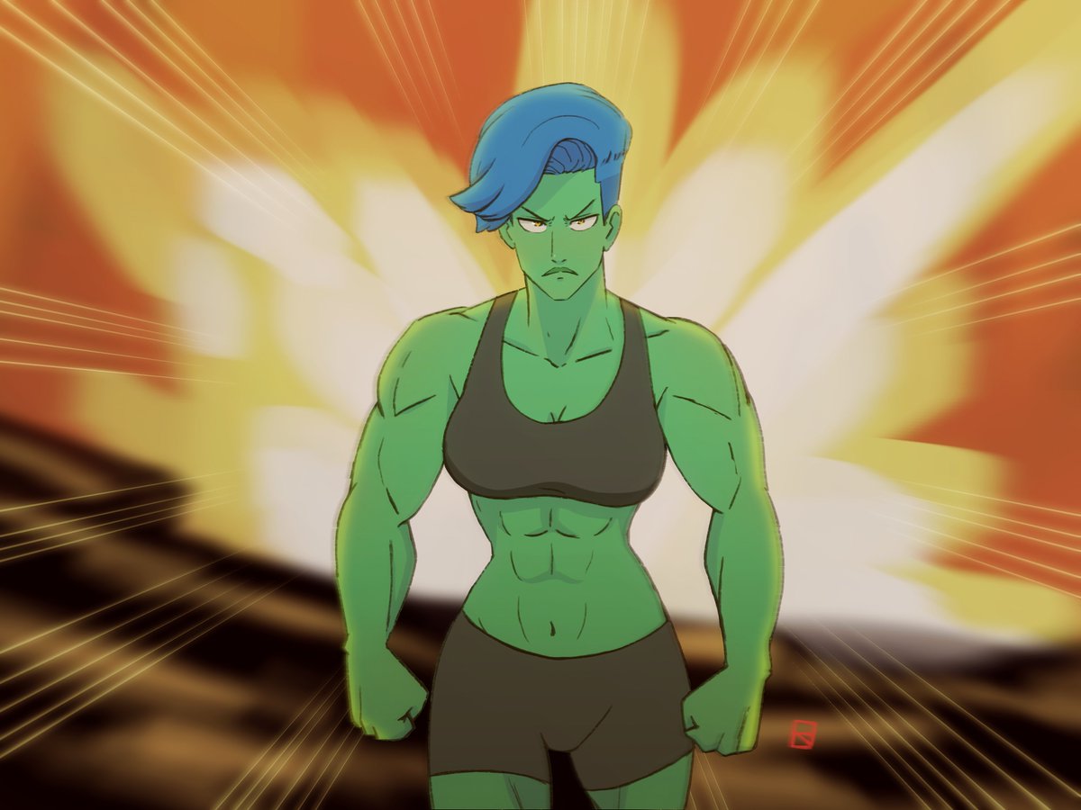 var_Stark's tweet photo. DEMÉTER  glowup🥦🥬💪 #DLH https://t.co/k1VKOchJm9