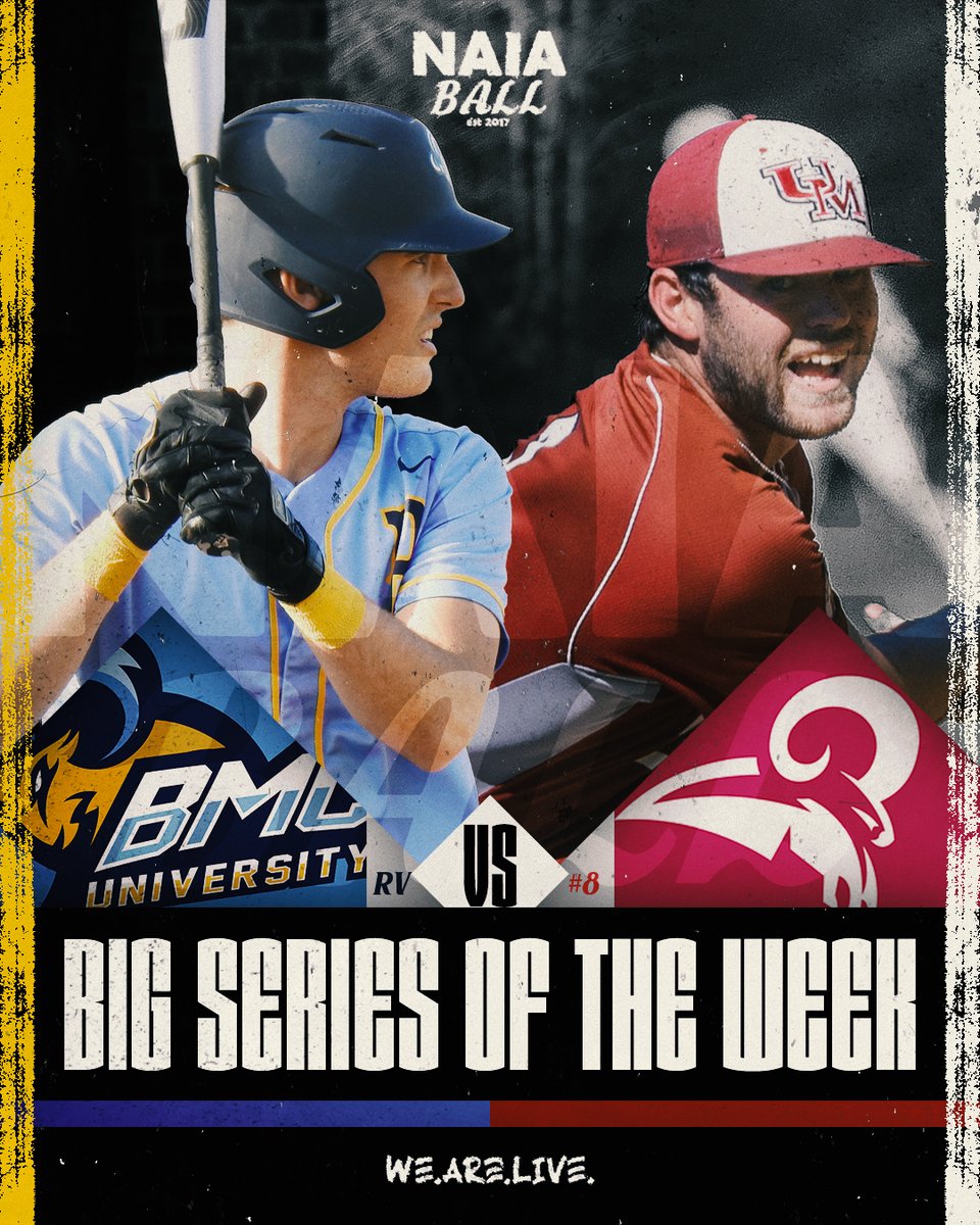 NAIABall's tweet photo. This weeks #NAIABall Big Series of the Week is headed to Mississippi for a big Southern States Athletic Conference match up!

#8 Mobile (17-2) vs RV Blue Mountain (18-4)
Full story: https://t.co/b2pyrnEORJ
#NAIABall https://t.co/4yd9jCjbnp