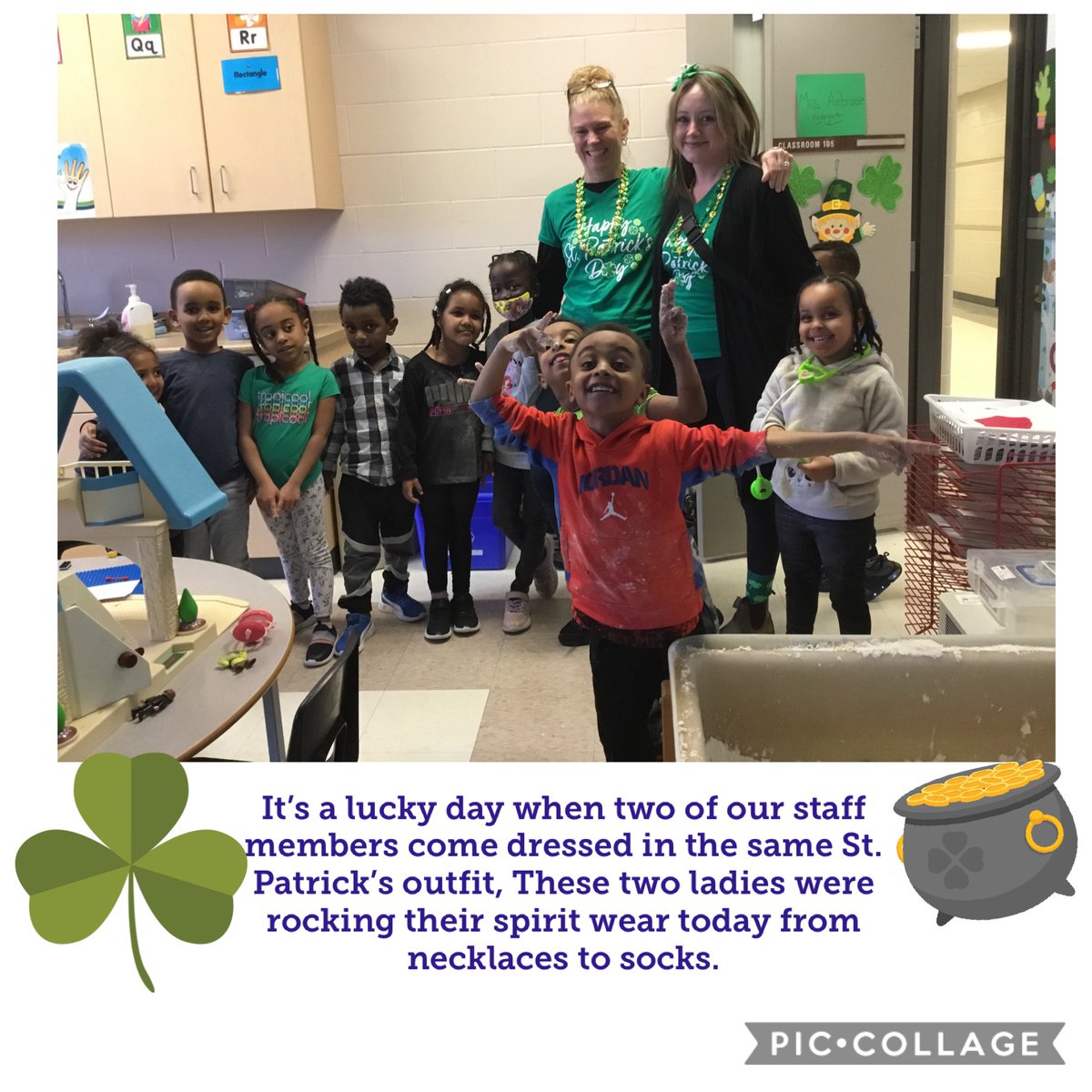 stjosephguelph's tweet photo. Happy St. Patrick's Day! There was a sea of green today! #Trinity #IrishFun https://t.co/shrTRRDTn2