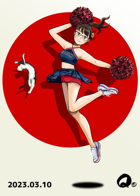 3/10㊎のモカちゃん⚾️
🇯🇵ニッポンファイト～～📣 