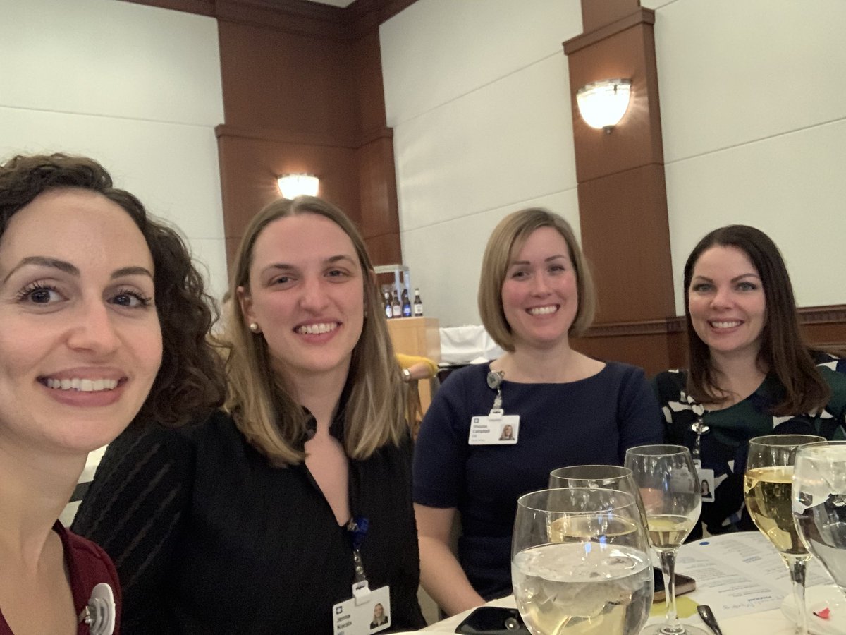 Having a great time at the @WPSA1 event tonight with these amazing women! @ShaunaRadOnc @sarahkilicMD @JLGeigerMD