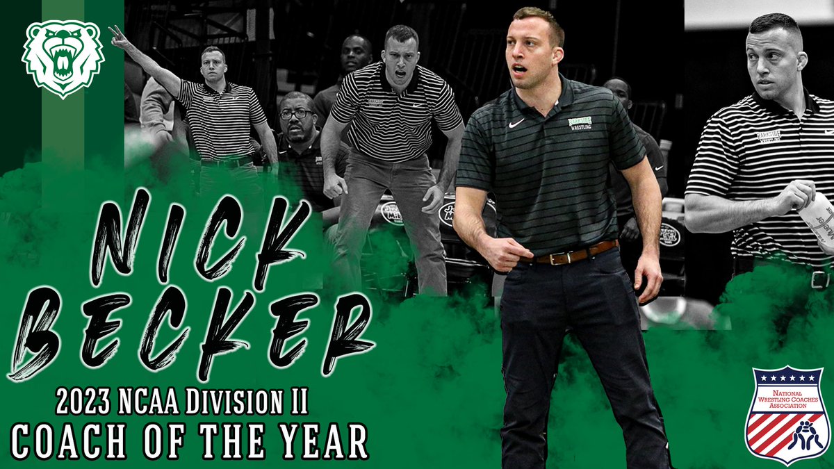 Your 2023 <a href="/nwcawrestling/">NWCA</a> Division II COACH OF THE YEAR 💪 Congratulations to Head Coach Nick Becker! #PaveYourWay #RangerIMPACT  <a href="/RangerAthletics/">Parkside Rangers</a>